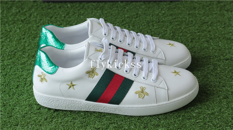 GC Ace Embroidered Sneaker White Bee & Star